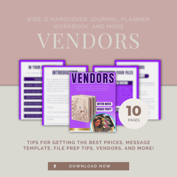 hardcover wire o journal vendors mockup